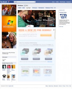 Facebook Windows 7 Page