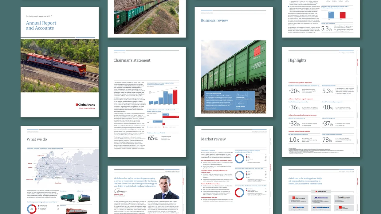 Globaltrans Investments PLC investor relations website and materials