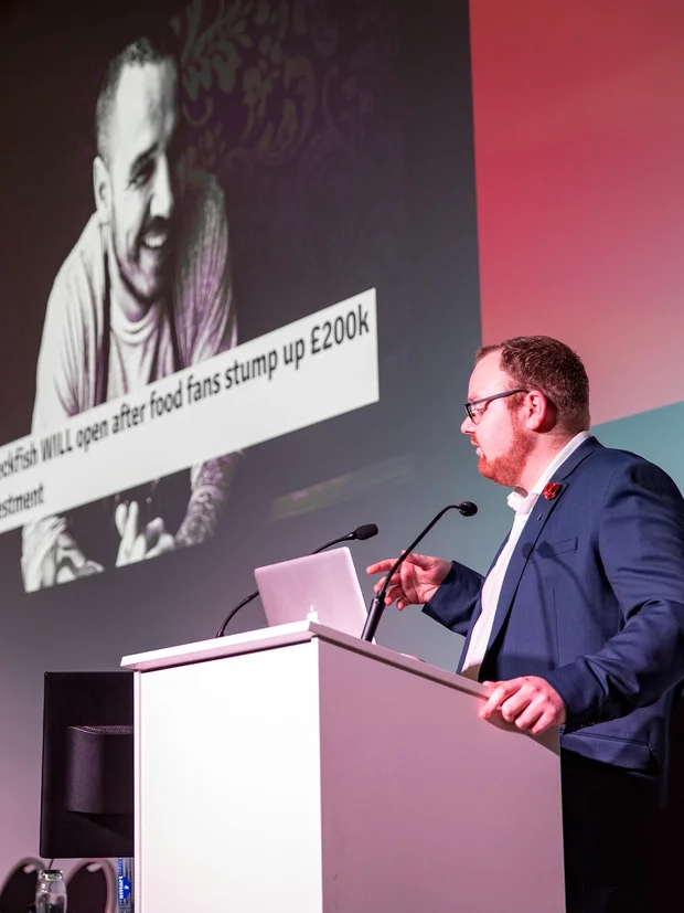 James Hacon from the Restaurant Marketer and Innovator event