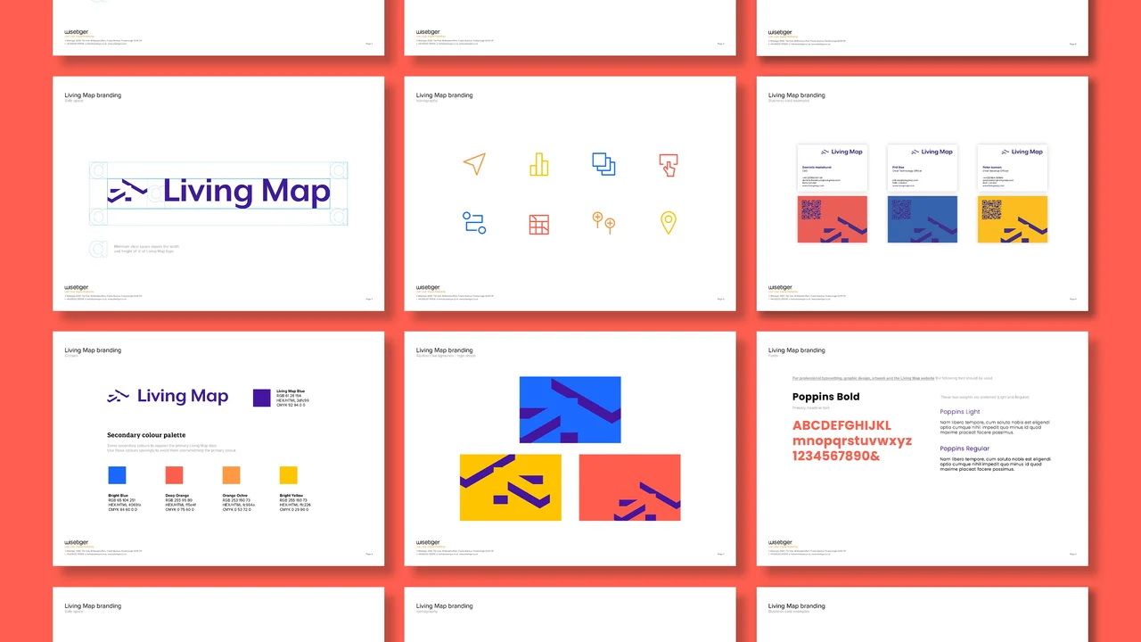 Living Map brand identity guidelines