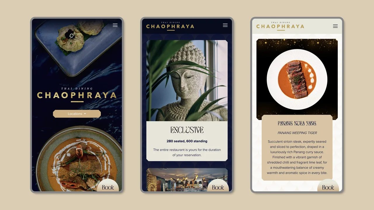 Chaophraya website design