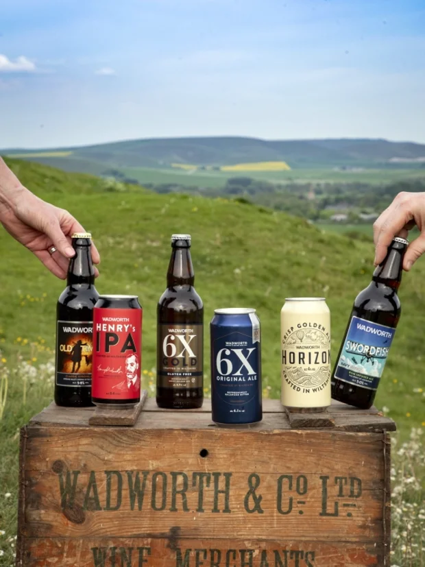 Wadworth bottles and cans