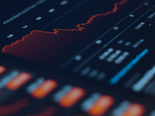 Image of a stock market screen with charts 