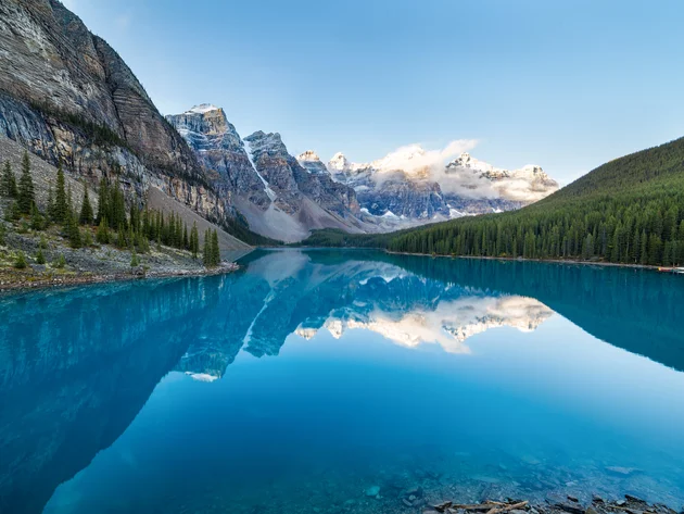 Swiss mountains and lake