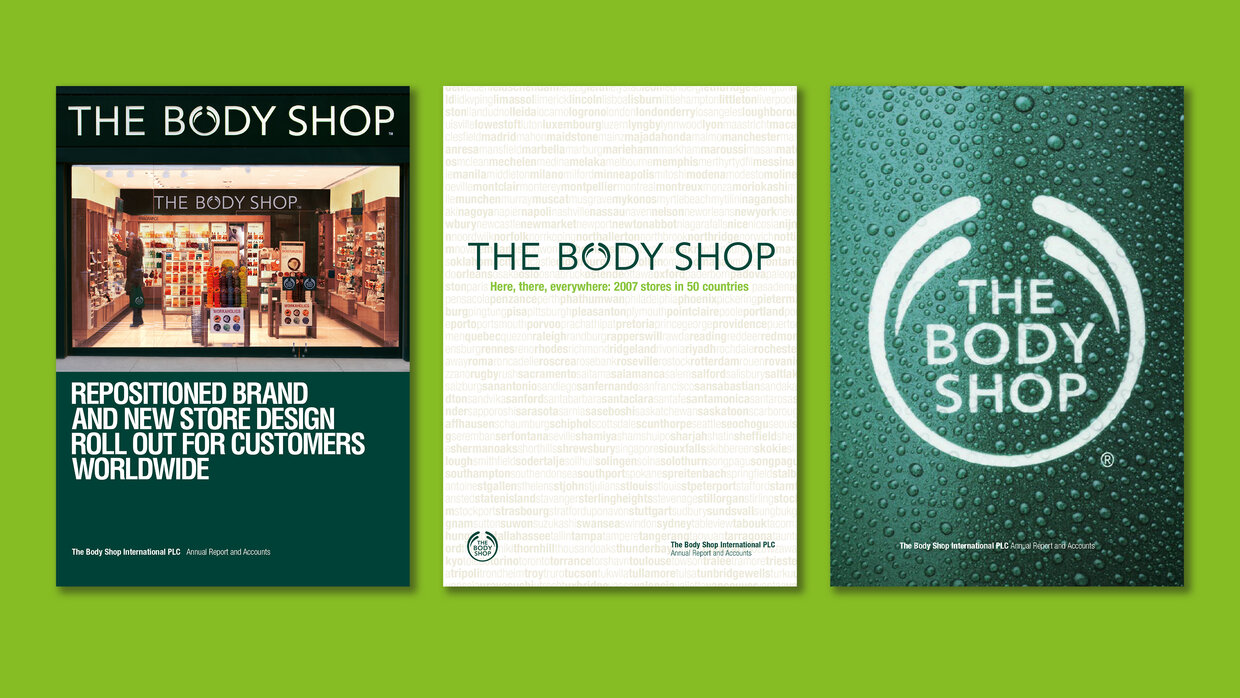 The Body Shop International PLC annual report covers