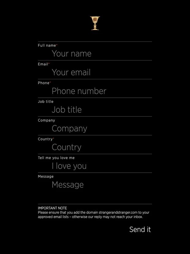 Stranger & Stranger website and digital marketing