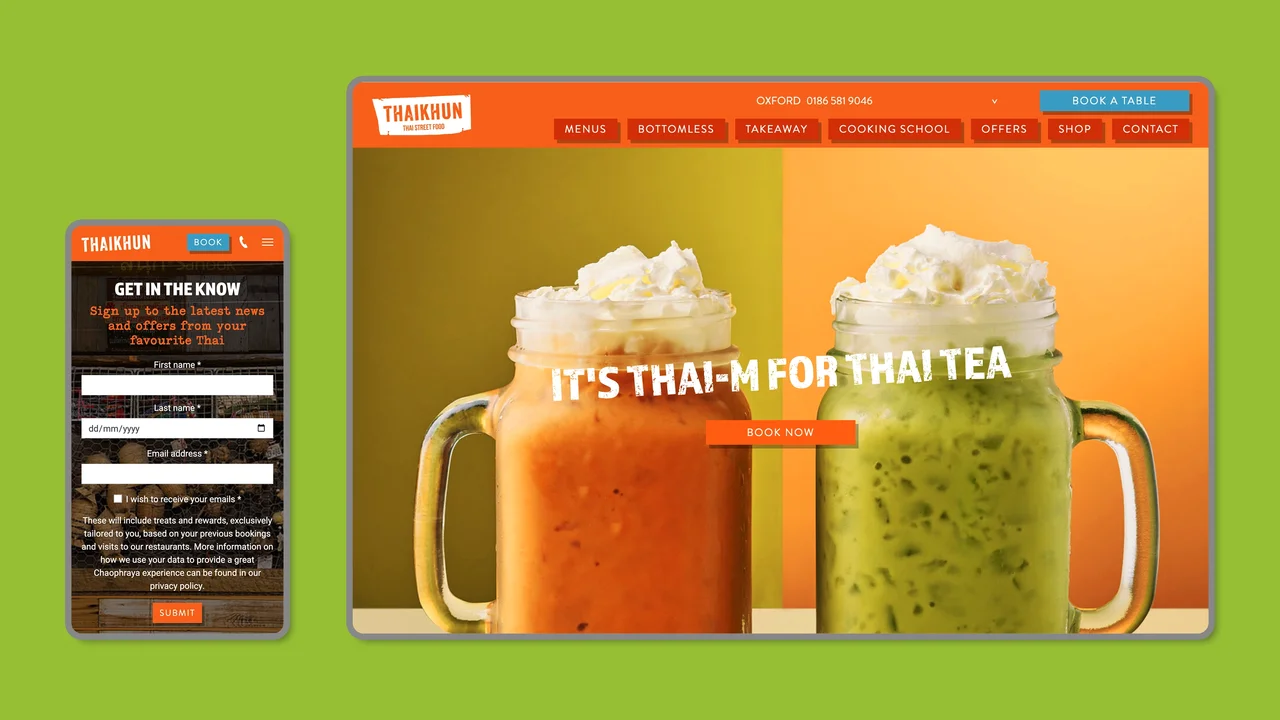 Thaikhun website design