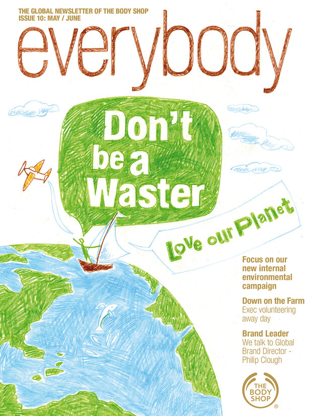Cover from The Body Shop internal magazine