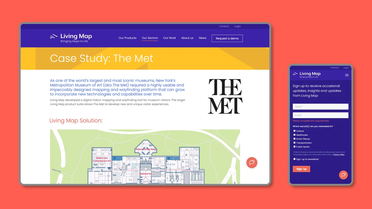 Living Map website