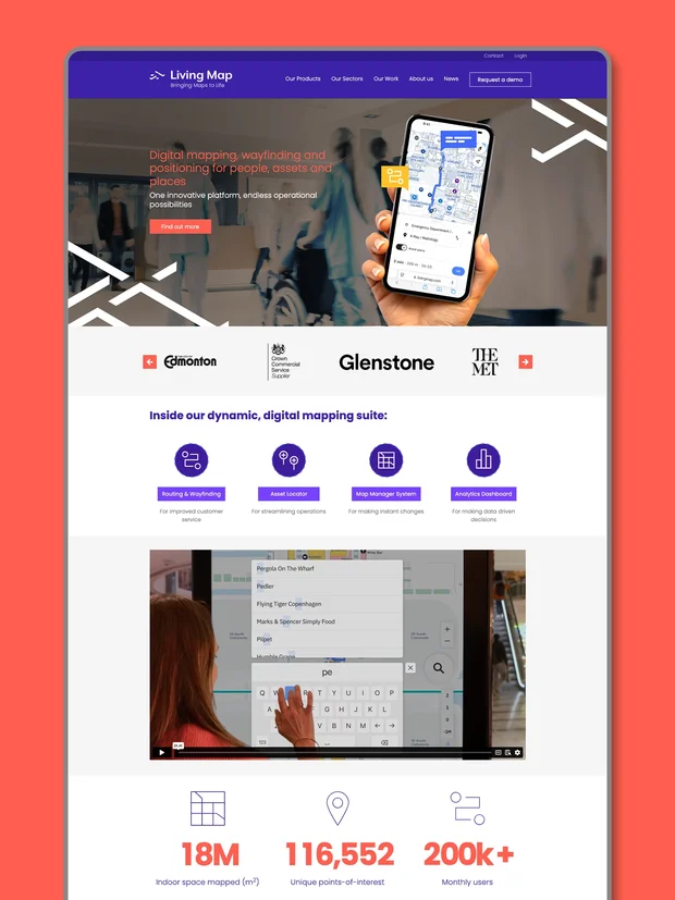 Living Map website