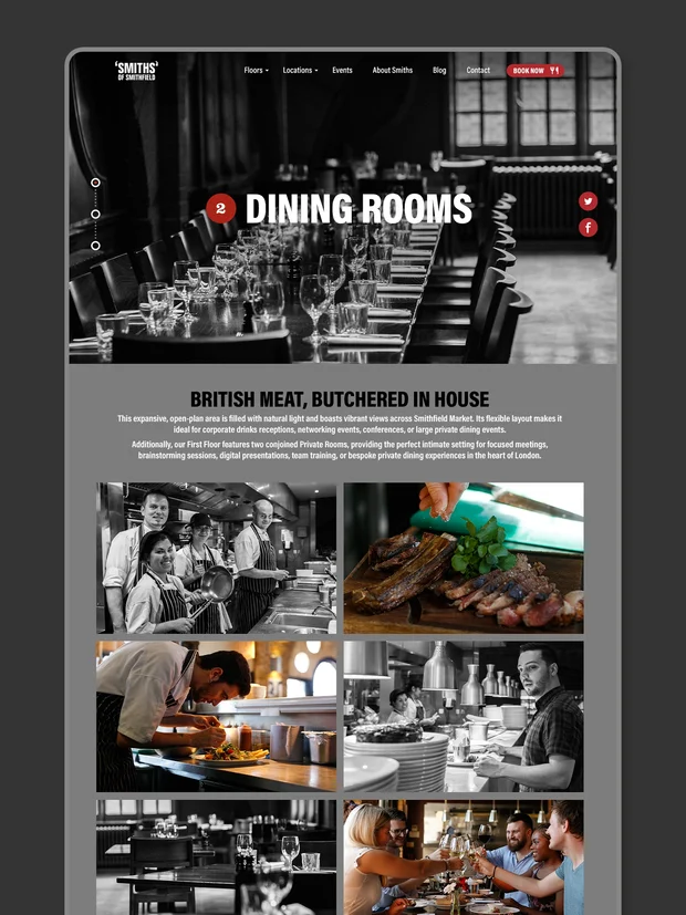 Example of our website and digital marketing work for Smiths 