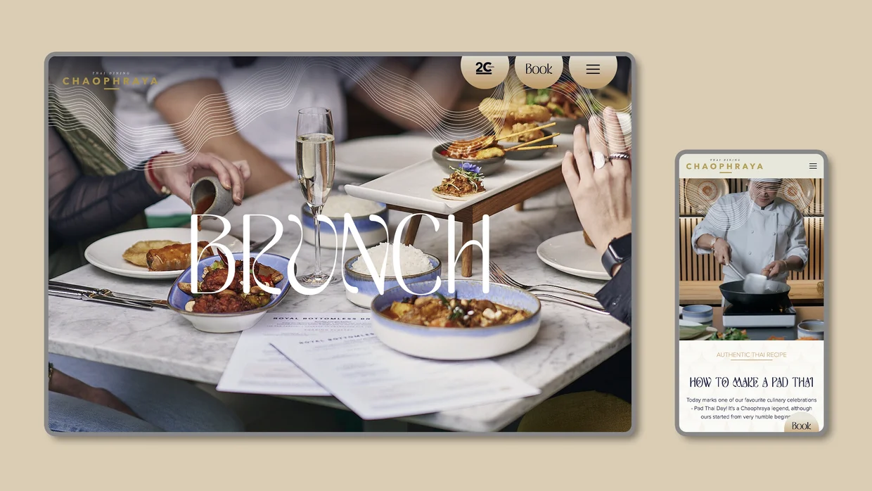 Chaophraya website design