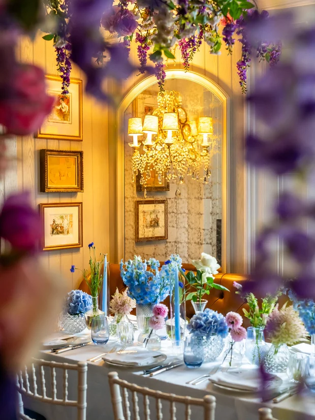 A photograph of the dining experience at Fifty Cheyne