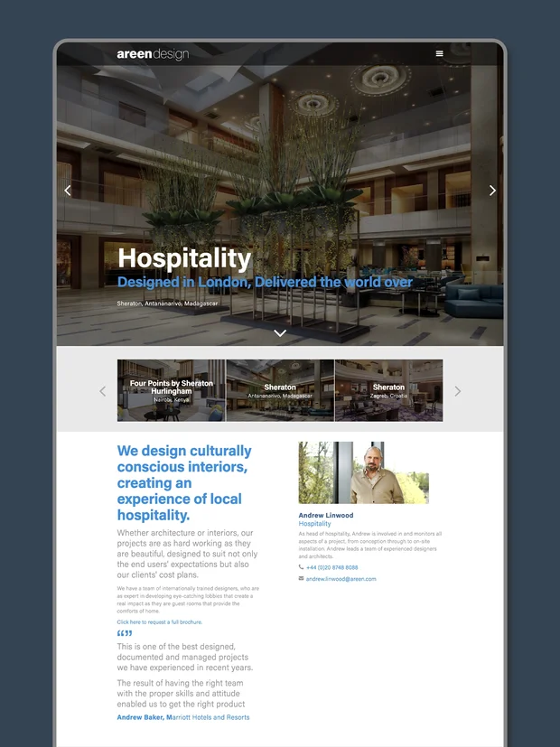 Areen Design website