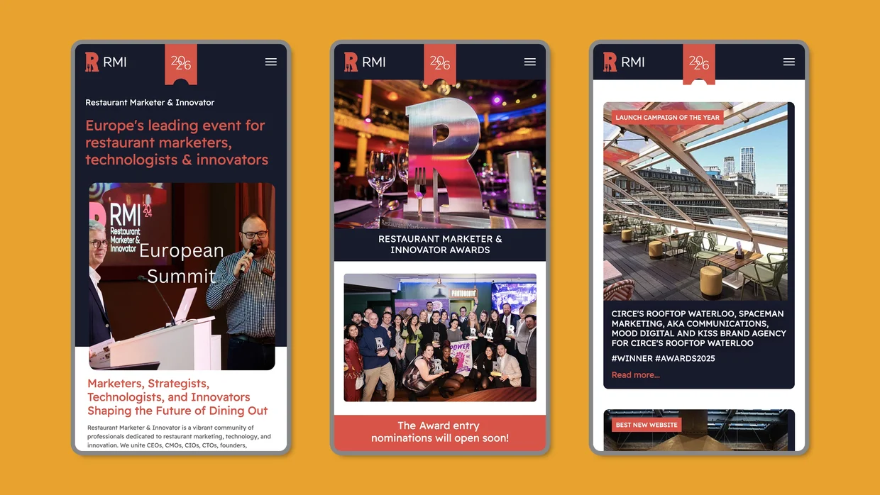 Restaurant Marketer and Innovator website design