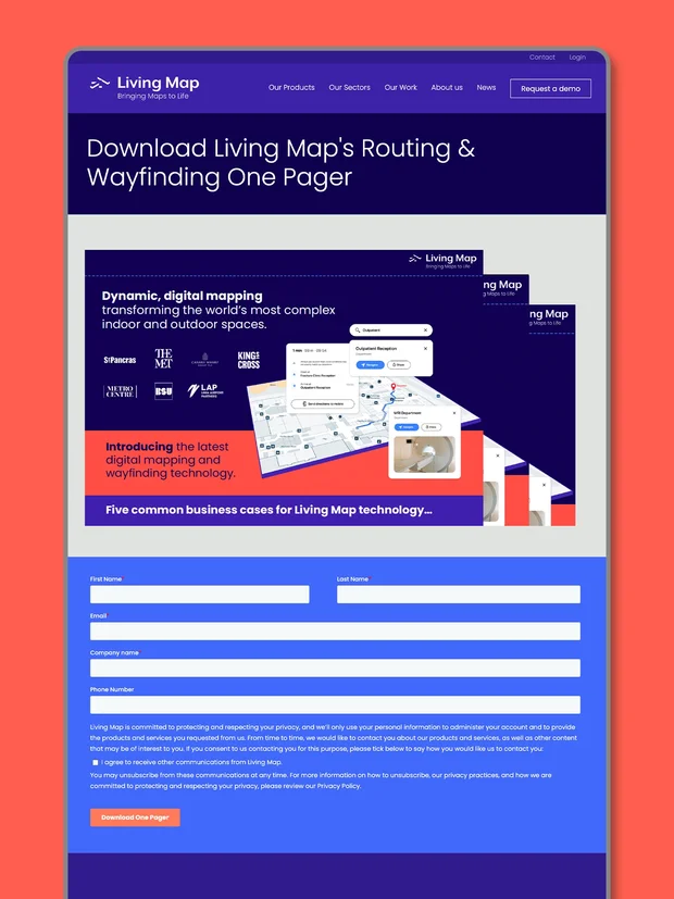 Living Map website