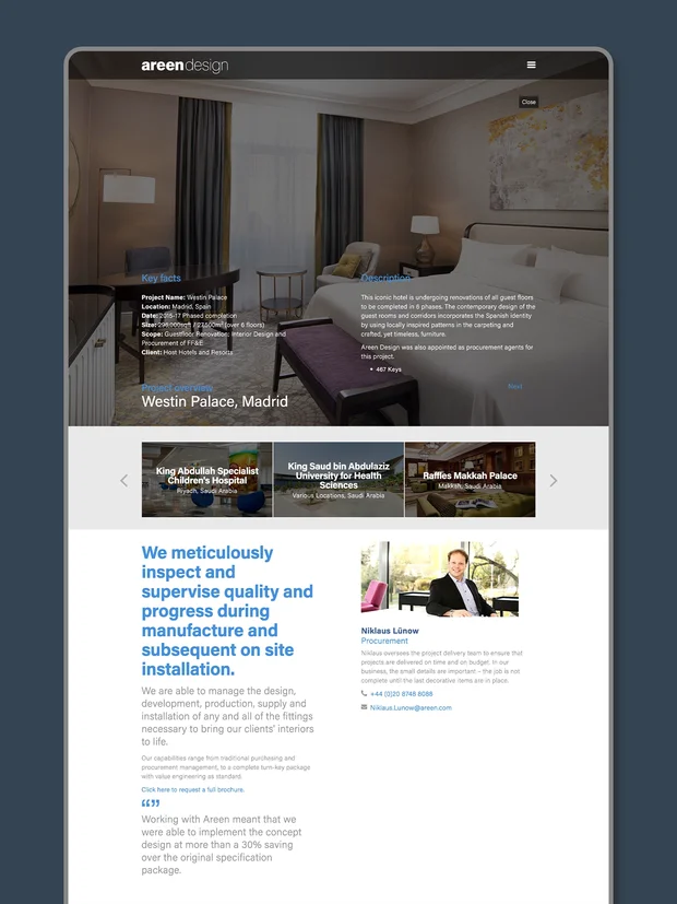 Areen Design website