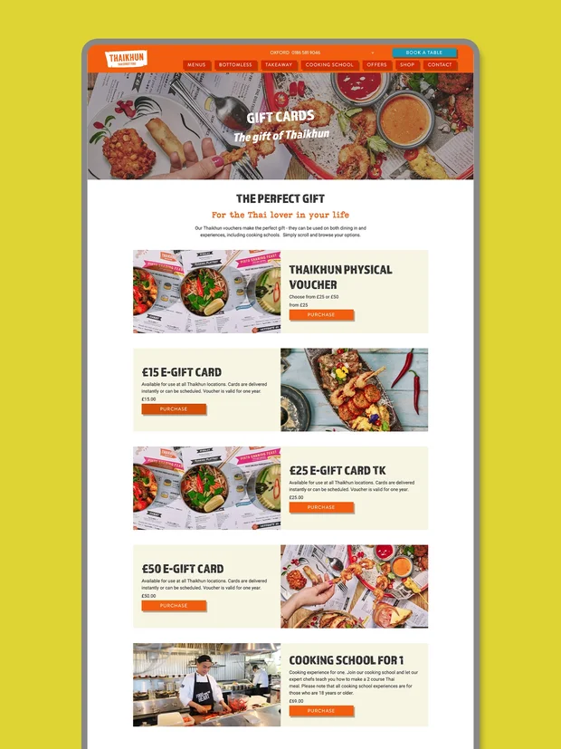 Thaikhun website design